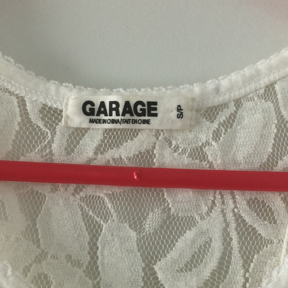 Garage White Lace Tank Top - Picture 3 of 4